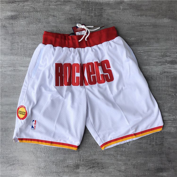 Men NBA 2021 Houston Rockets White Shorts